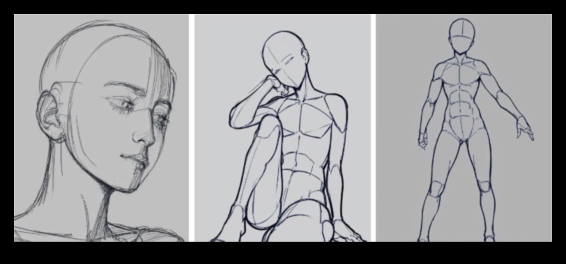 Karikatūru veidošanas pamatprincipi: dinamisku zīmējumu metožu izpēte