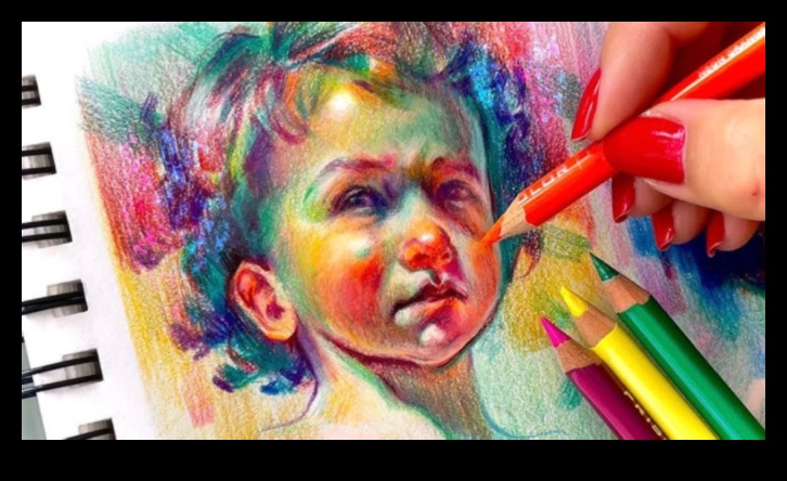 Portrets ar krāsainu zīmuli: personības paušana ar nokrāsām