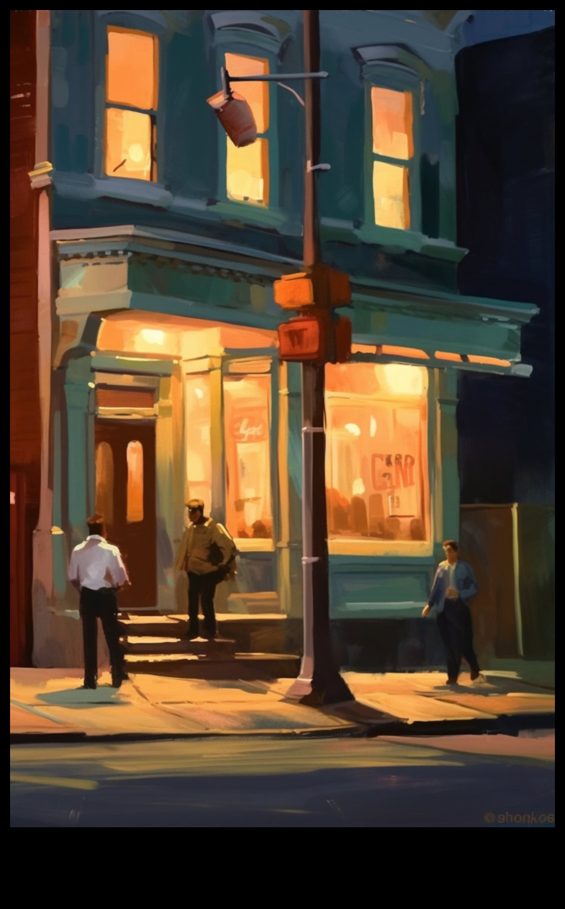 Ielas un ēnas: spēlēšanās ar gaismu pilsētas zīmējumos