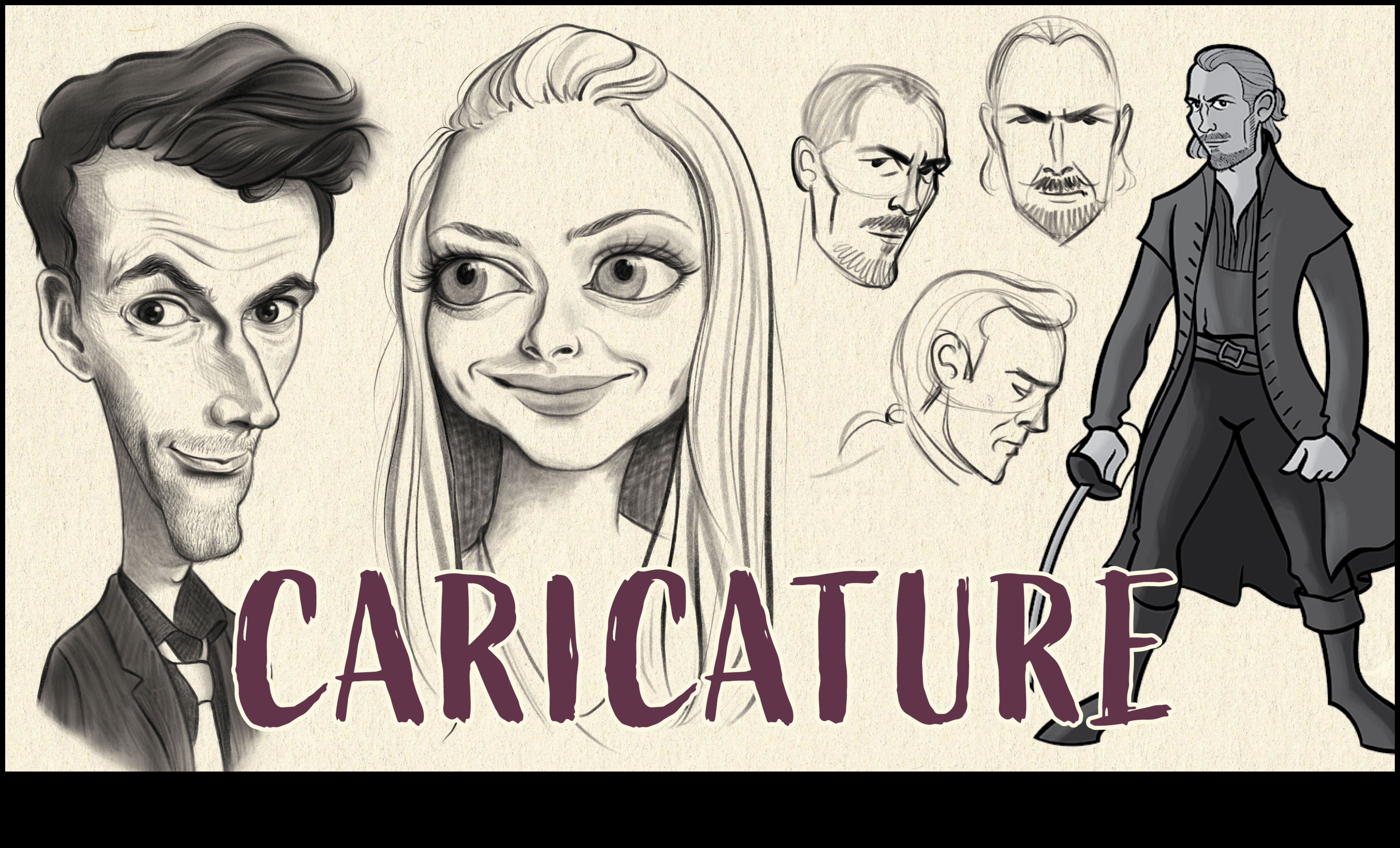 Savdabīgi portreti: personības paušana, izmantojot karikatūru